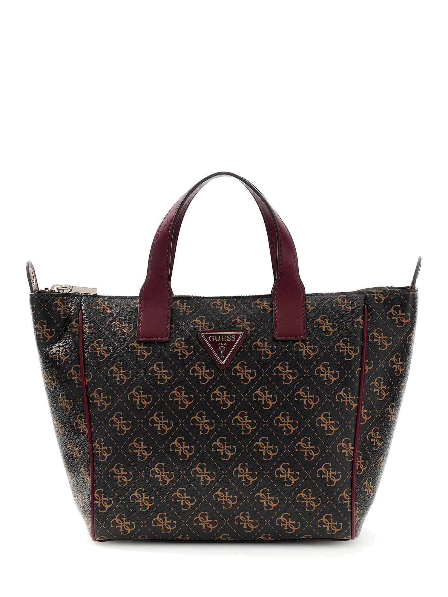 Guess Black Pu Logo Women Tote Bag