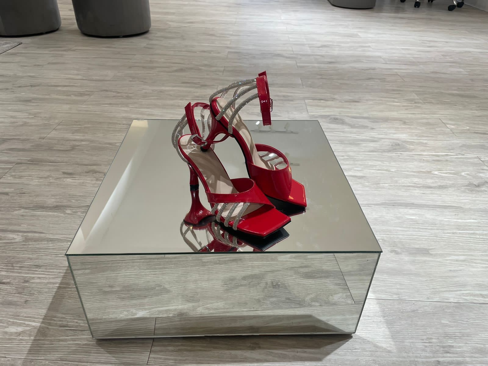 Sana K | Elle Red Sandals undefined