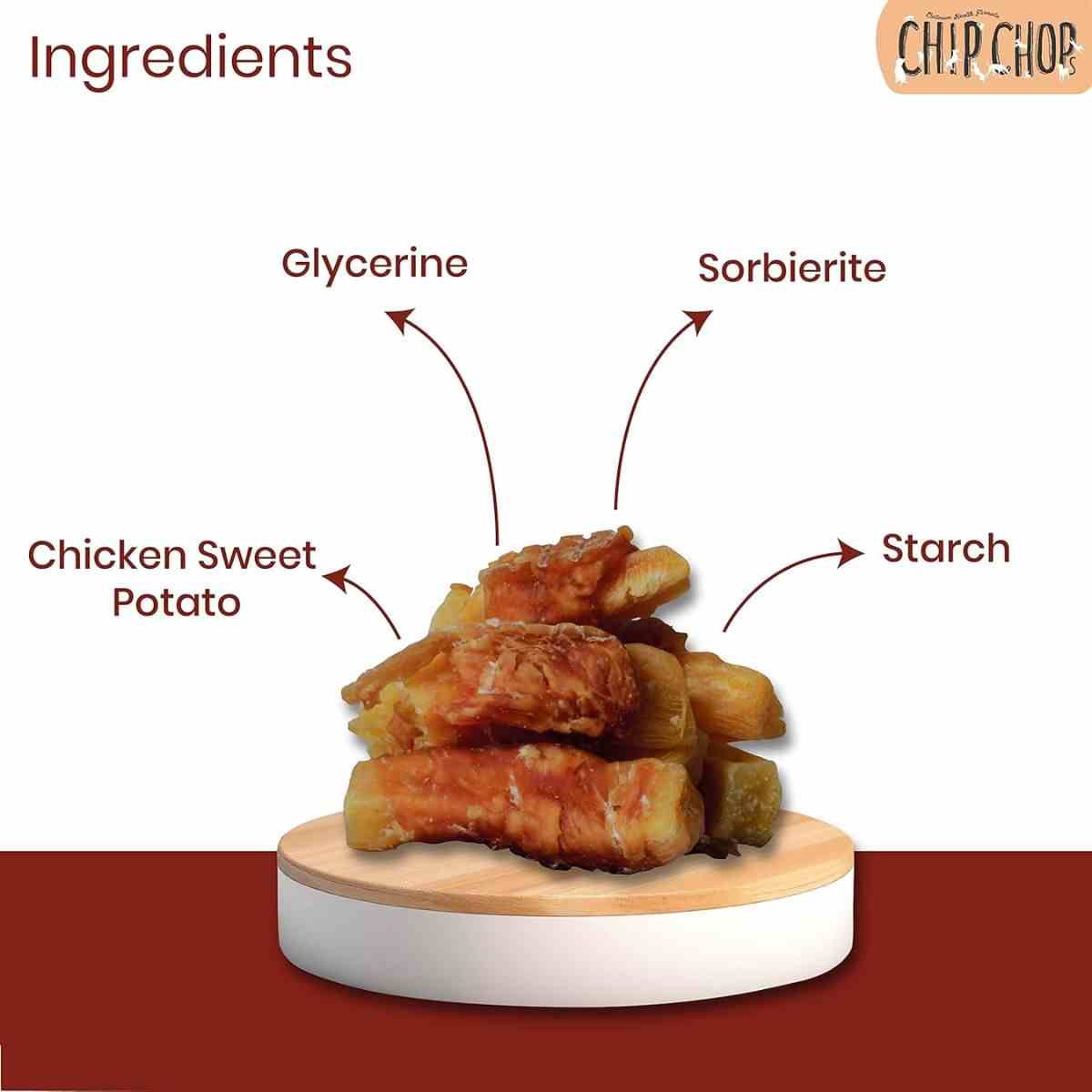 Chip Chops Sweet Potato with Chicken Dog Treat - 70gm