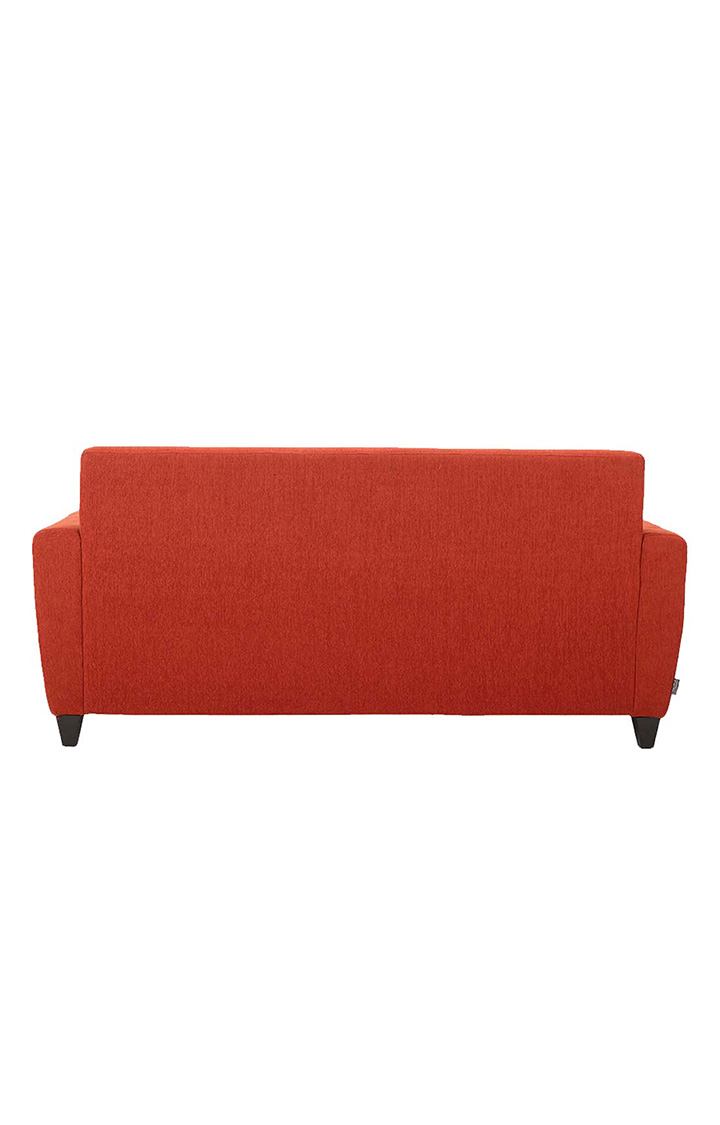neudot Elegance Sofa for Living Room |3 Person Sofa|Premium Fabric with Cushioned Armrest | Solid Wood Frame|3 Seater in Rusty Cider Orange Color