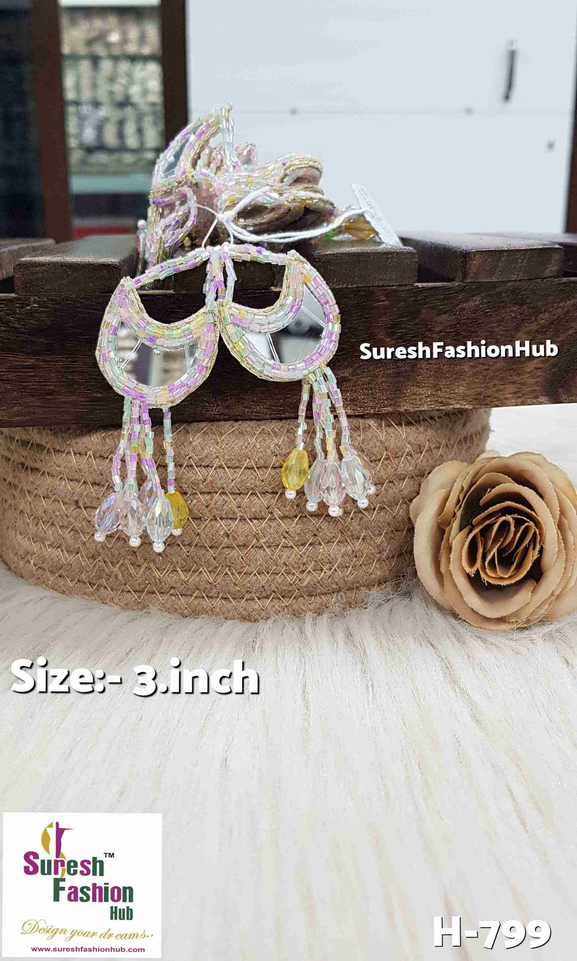 Elegant Crystal Mirror Tassels