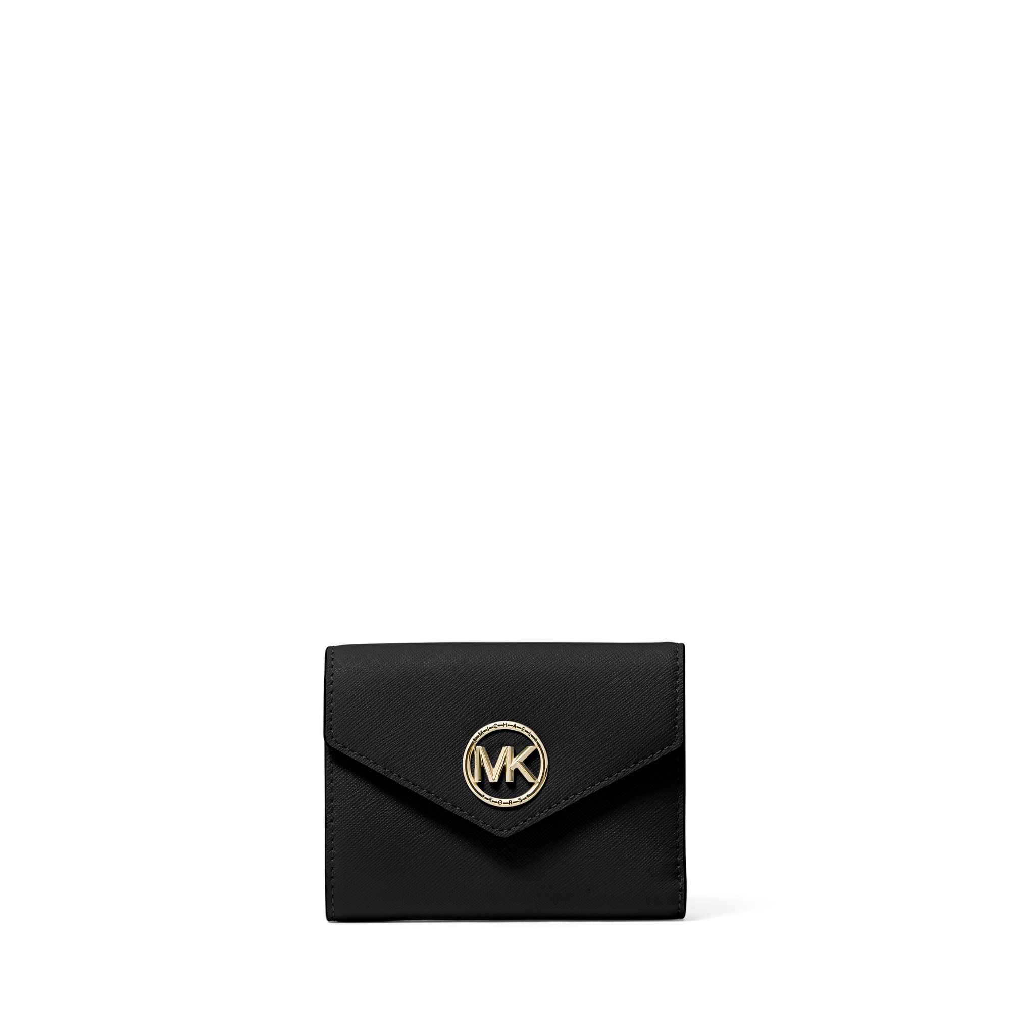 Carmen Medium Saffiano Leather Tri-Fold Envelope Wallet