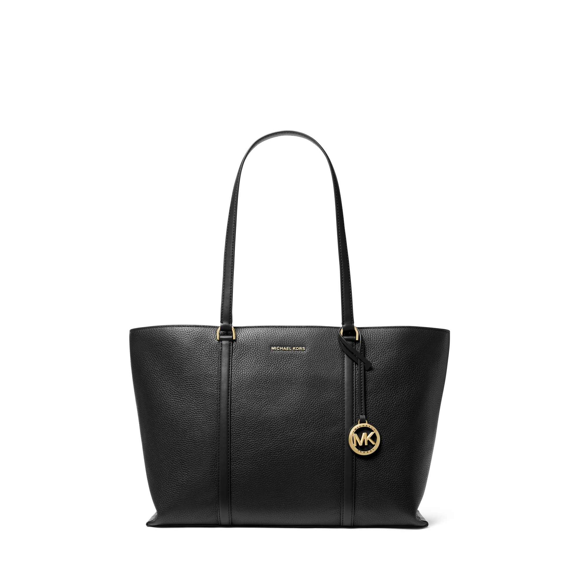Temple Large Pebbled Leather Tote Bag
