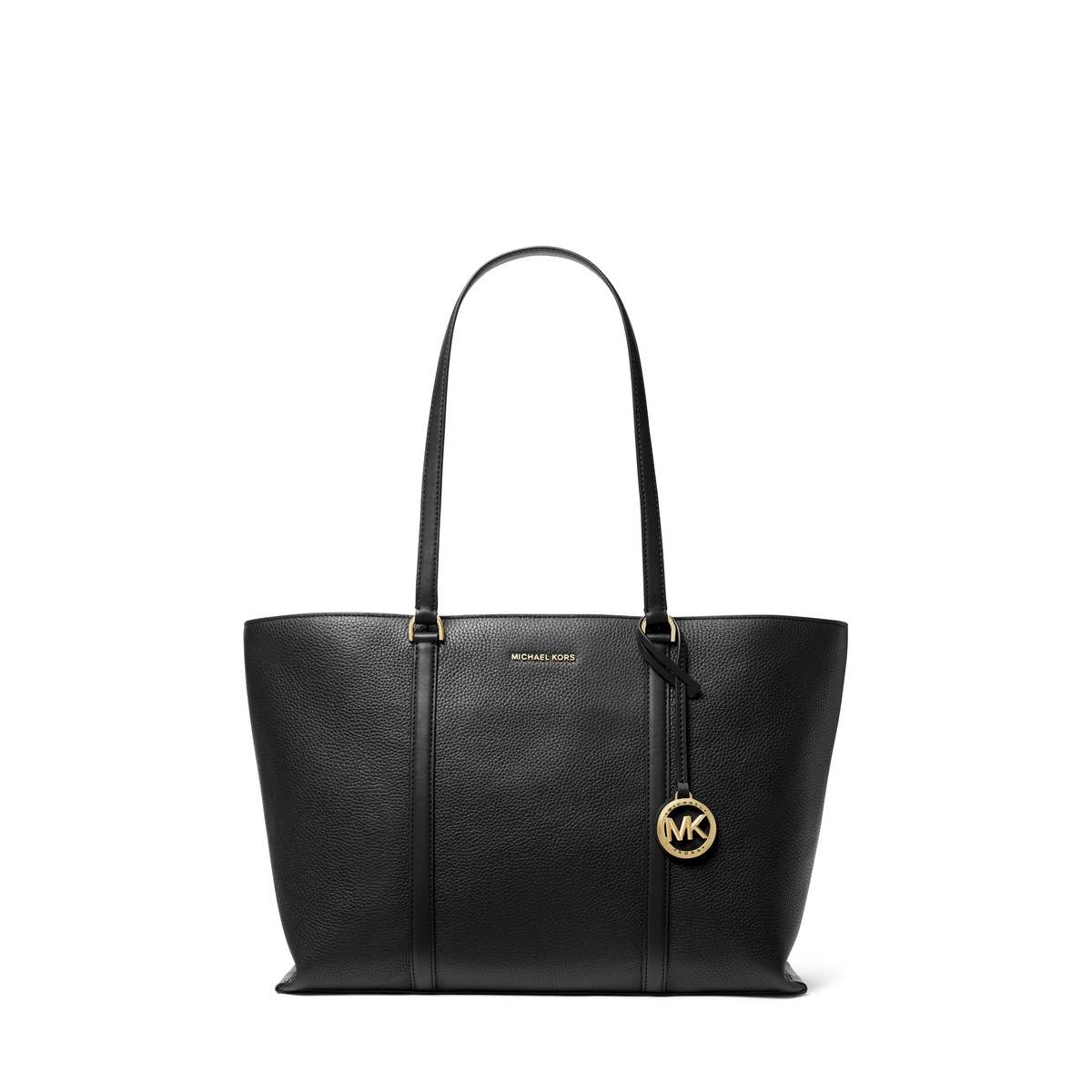 Temple Large Pebbled Leather Tote Bag