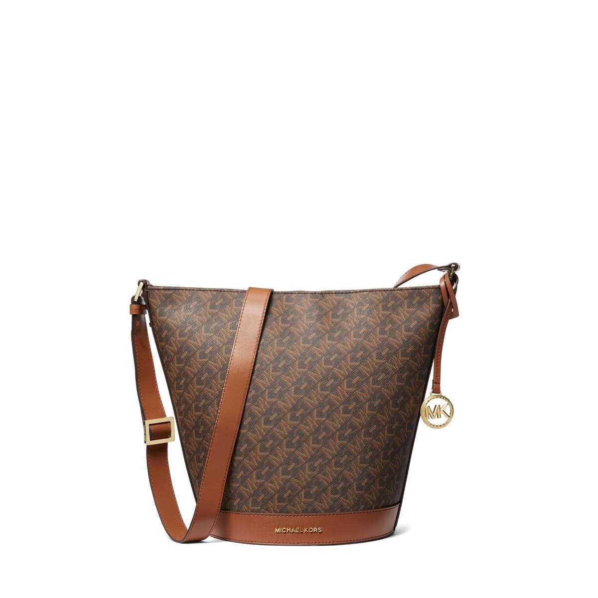 Townsend Medium Empire Signature Logo Messenger Bucket Bag