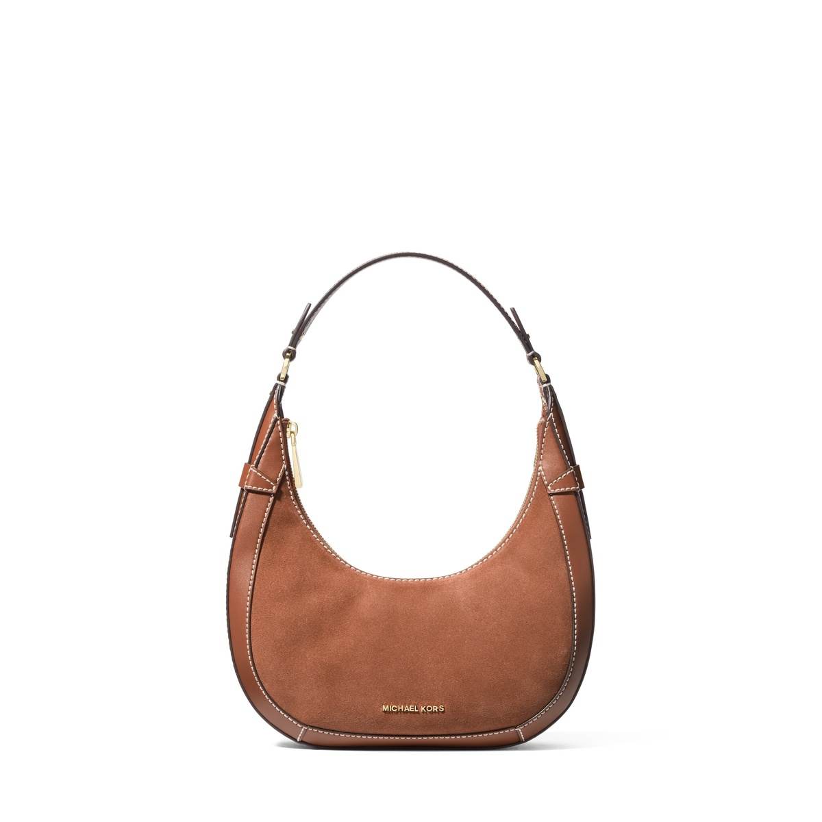 Preston Small Suede Crescent Shoulder Bag