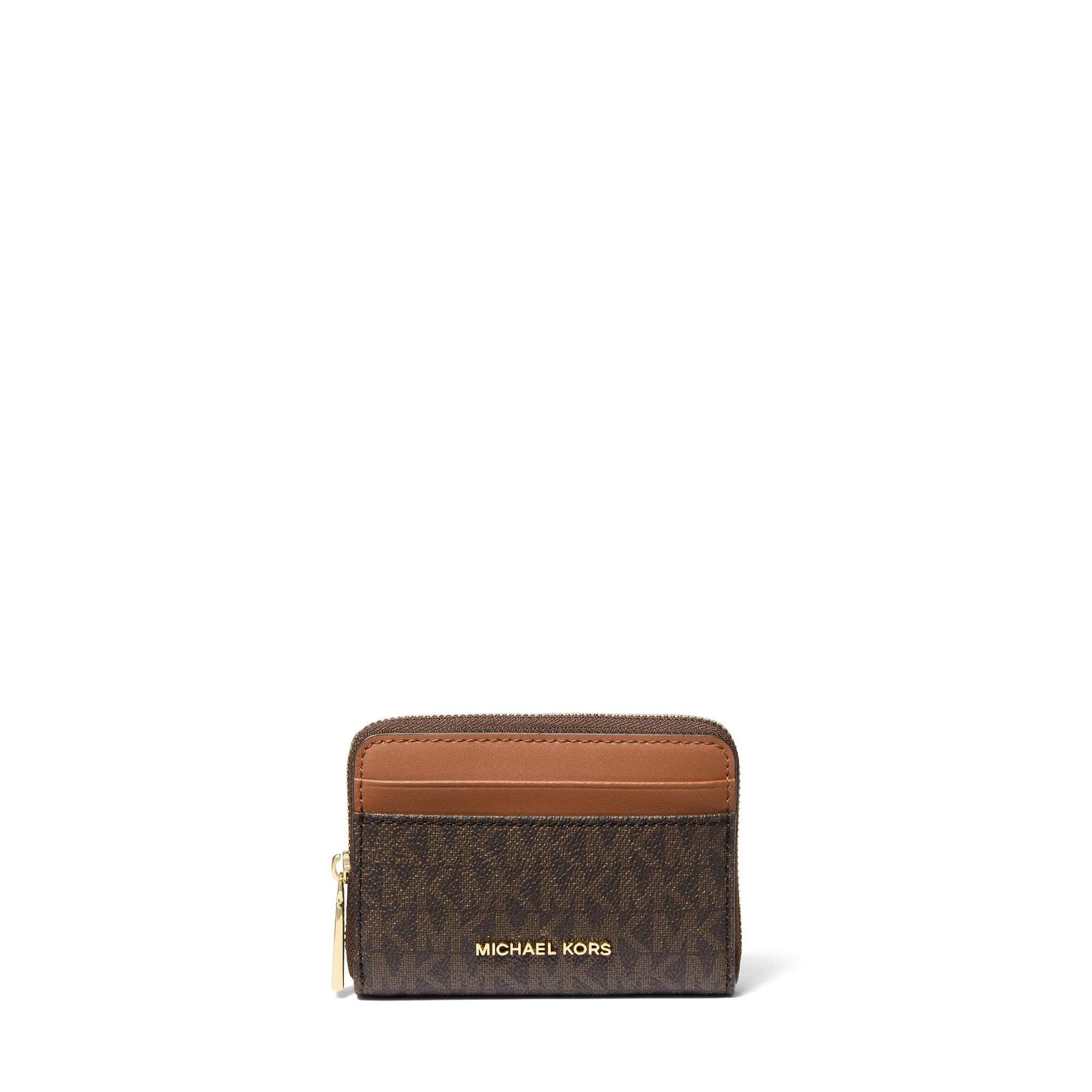 Jet Set Small Signature Logo Zip-Around Card Case