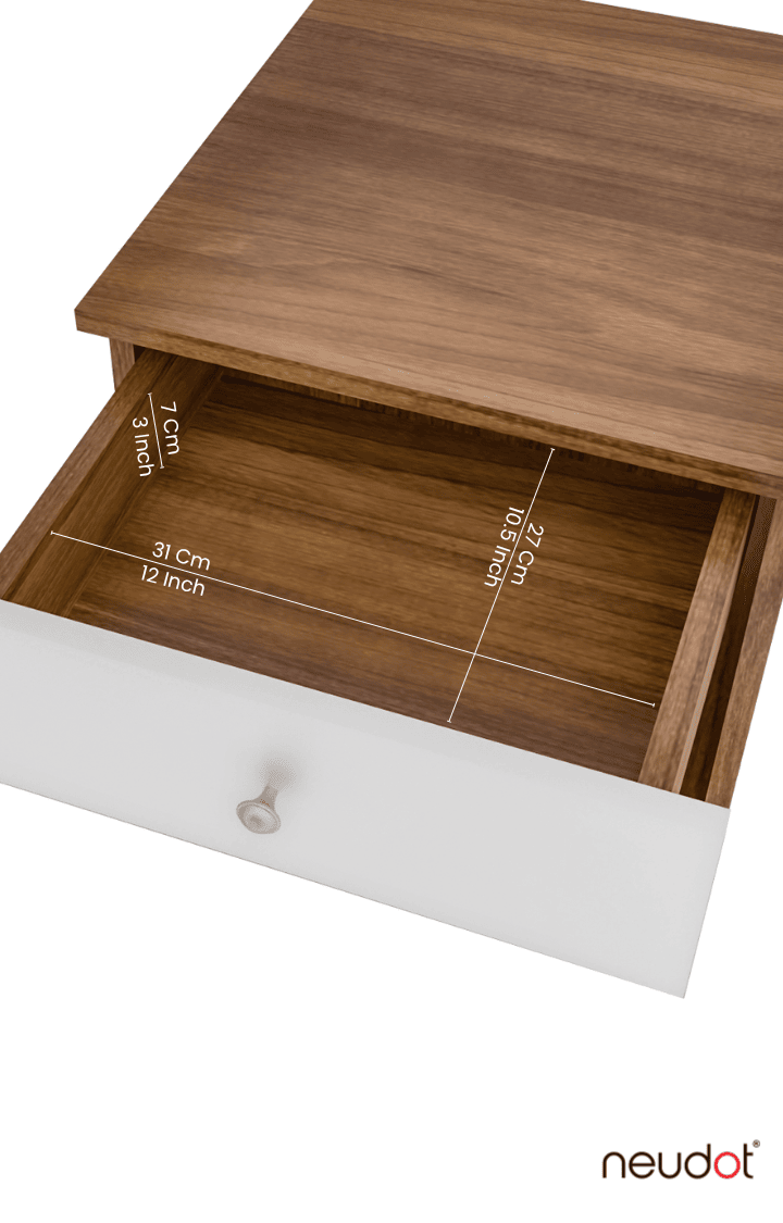 Dallas Bedside Table - Leon Teak (DIY)
