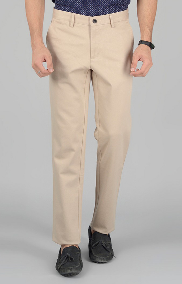 Beige Textured Trousers - Selling Fast at Pantaloons.com