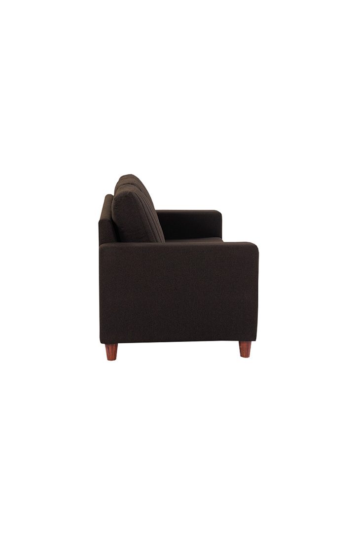 neudot Roman Sofa for Living Room |3 Persons Sofa|Premium Fabric with Cushioned Armrest | Solid Wood Frame|3 Seater in Chocolate Brown Color