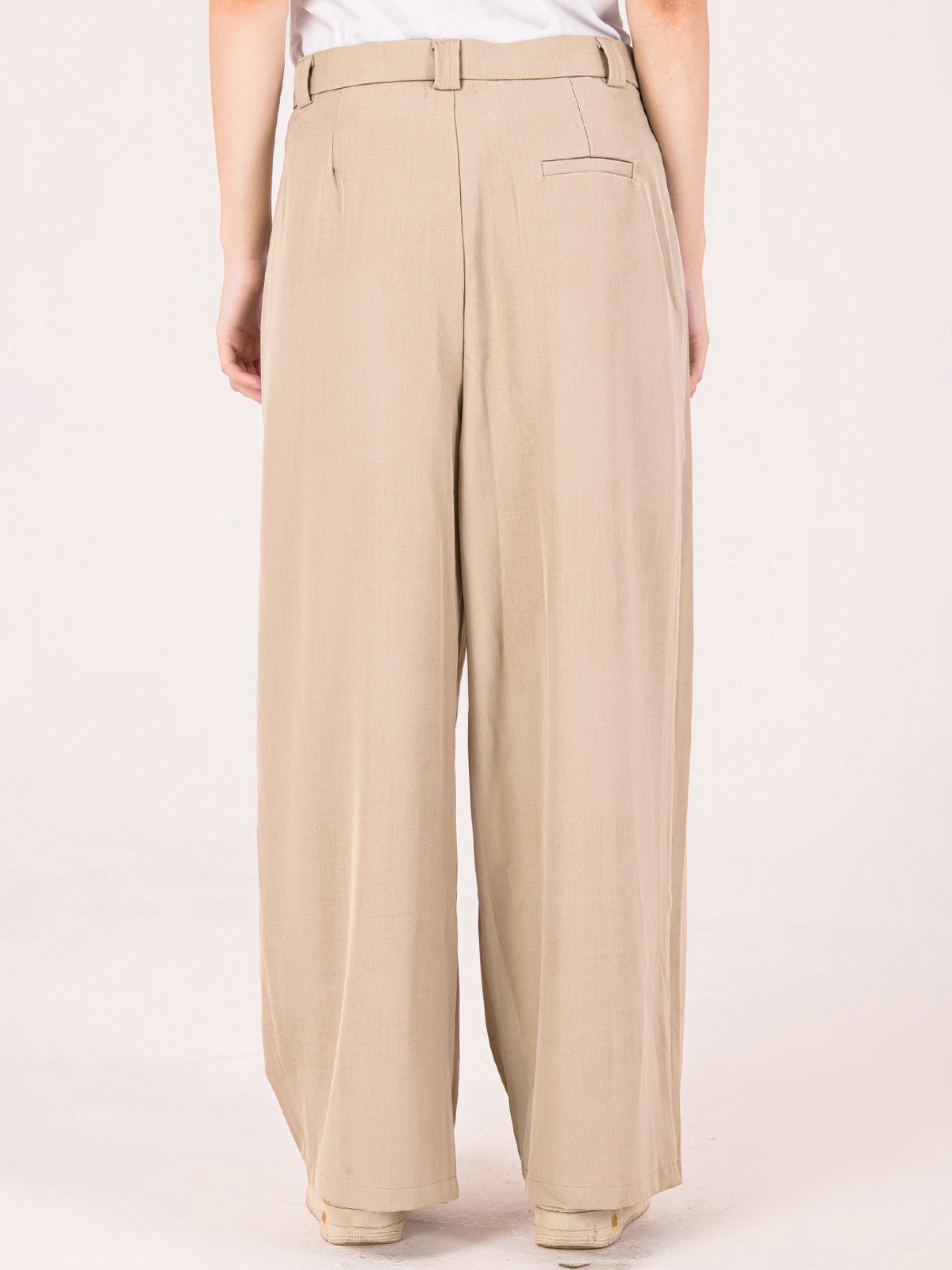 Albion Women Beige Smart Trousers