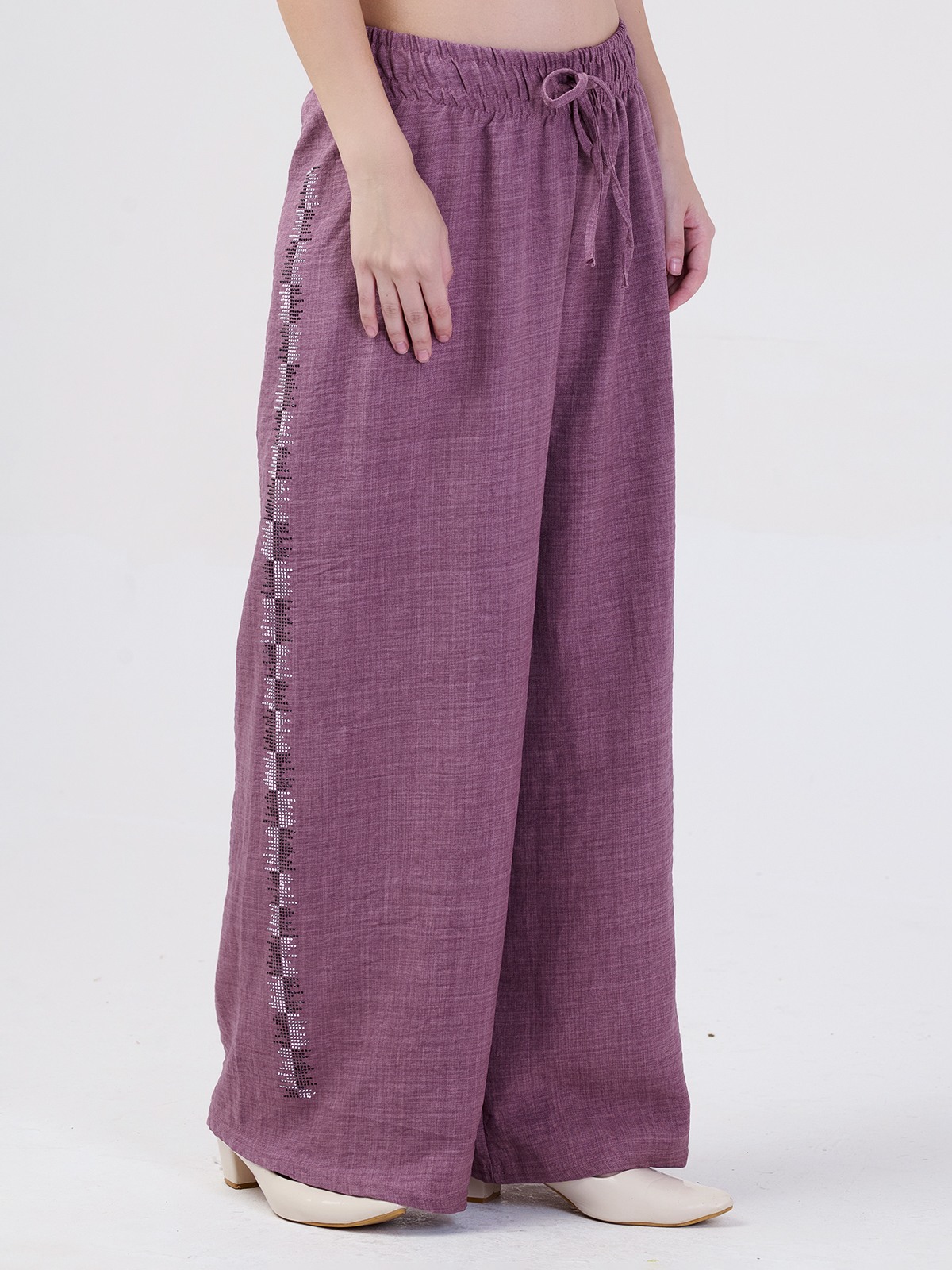 ALBION SMART LADIES PURPLE HAREM PANT