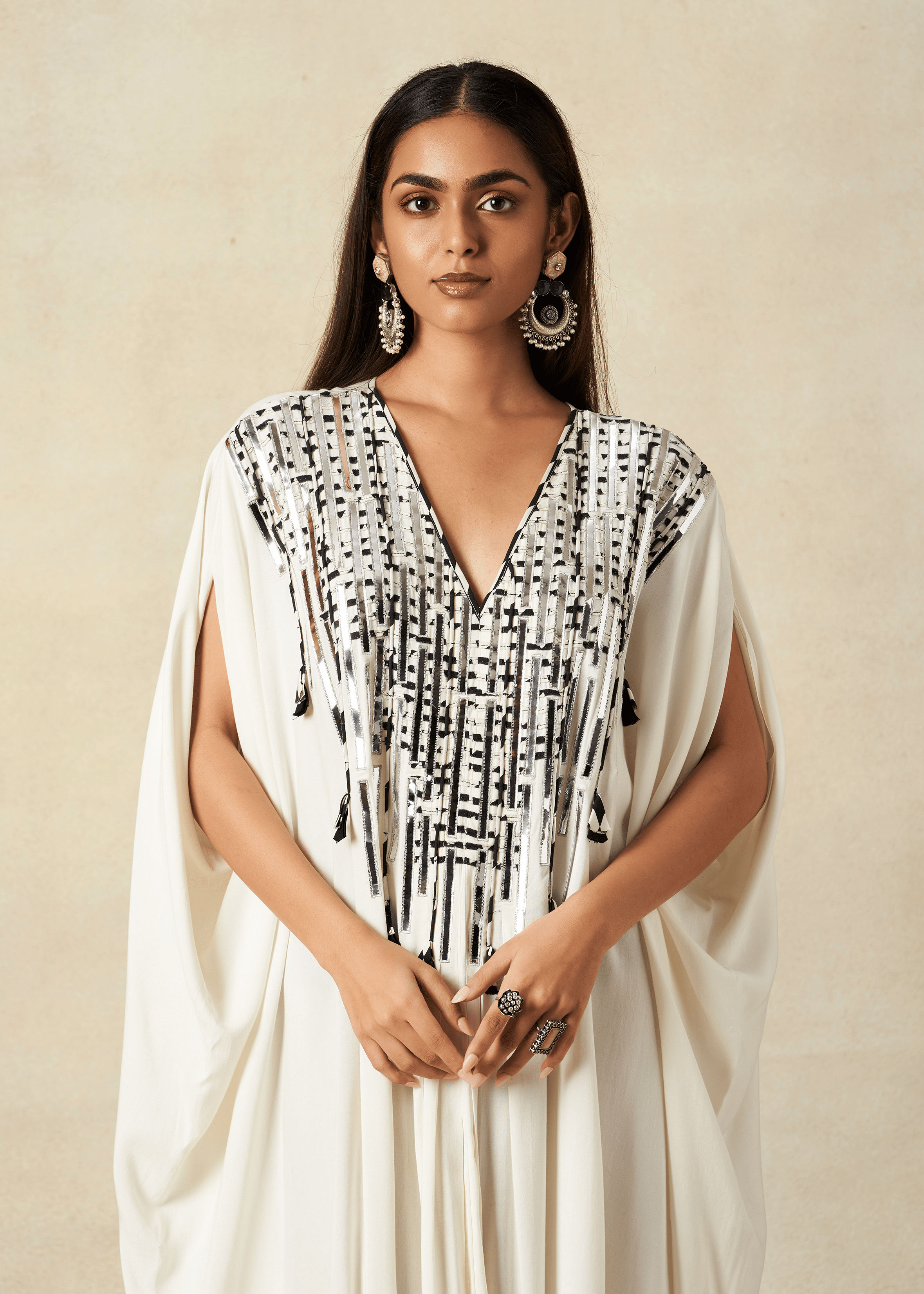 Off White Kaftan Tunic
