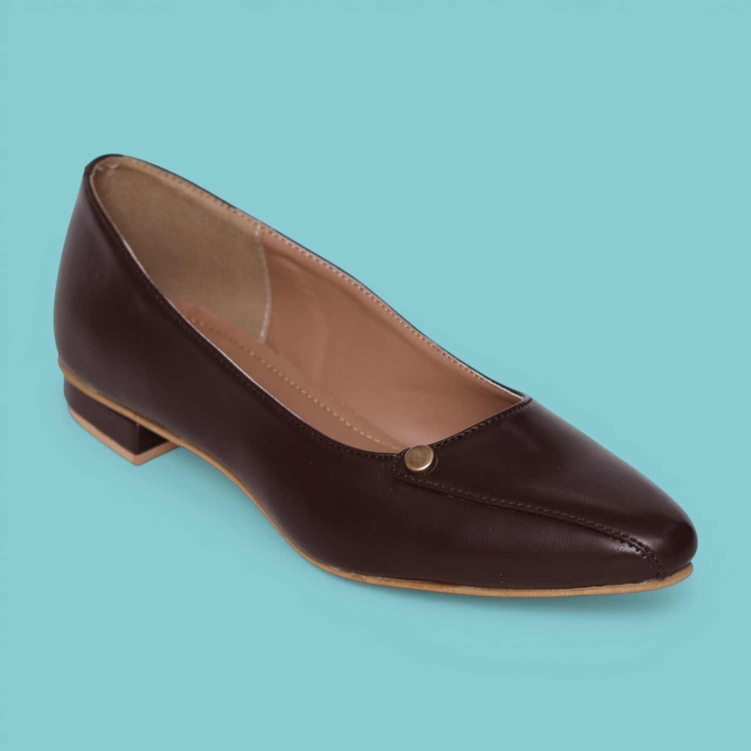 Women’s Elegant Brown Slip-Ons with Chic Front Detail