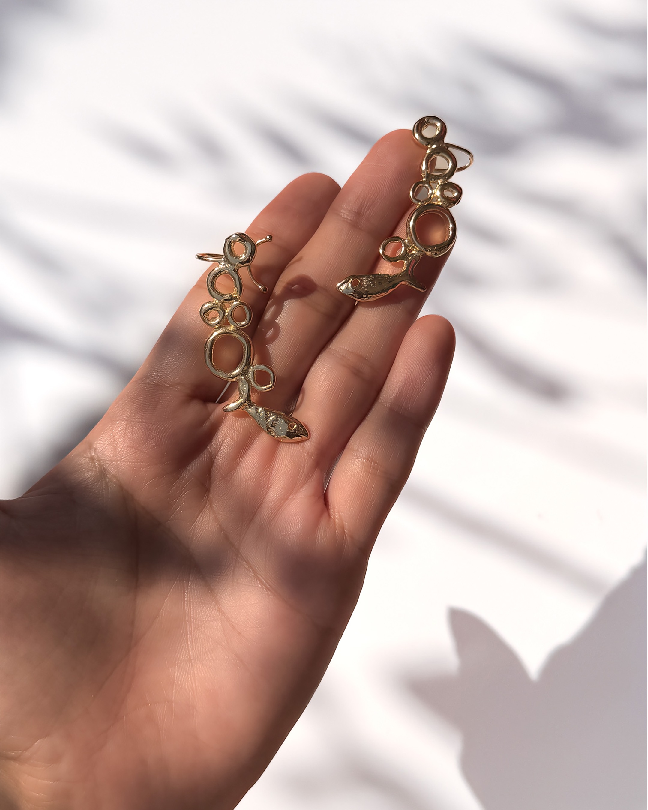 Sea Foam Earcuffs