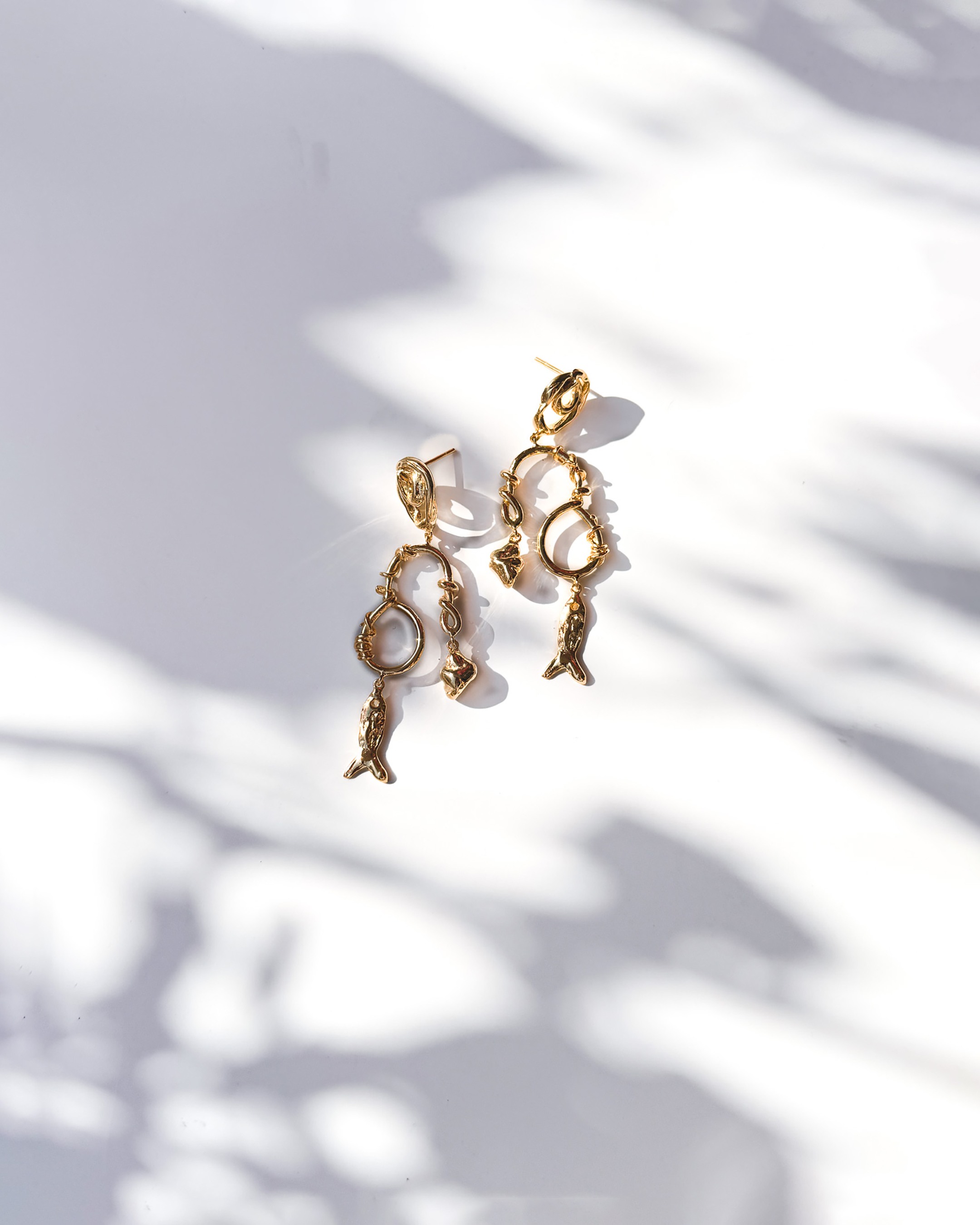 Fish Pebble Earrings