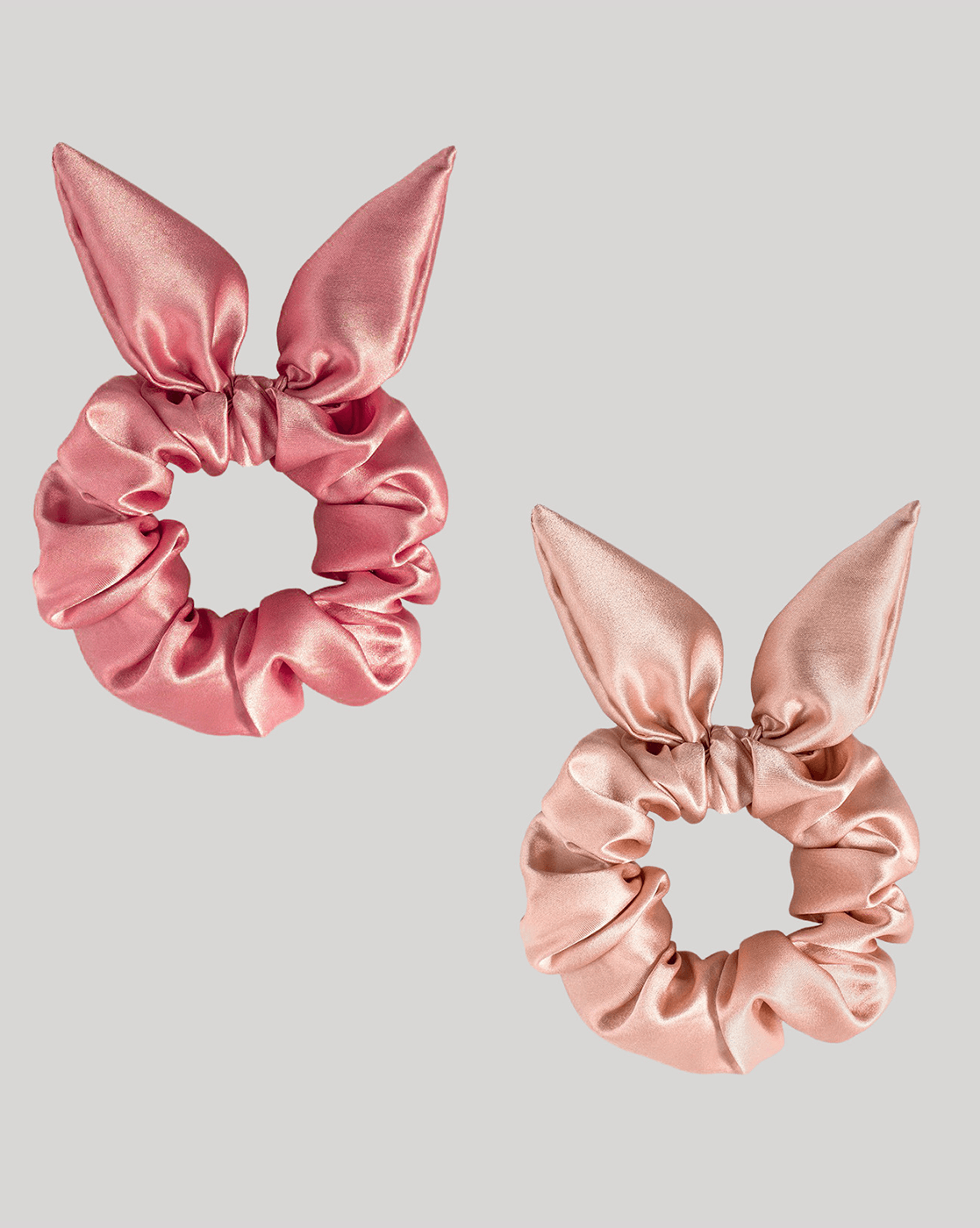 Mueras | Bow Tie Knot Scrunchies Pack of 2 Pinks 0