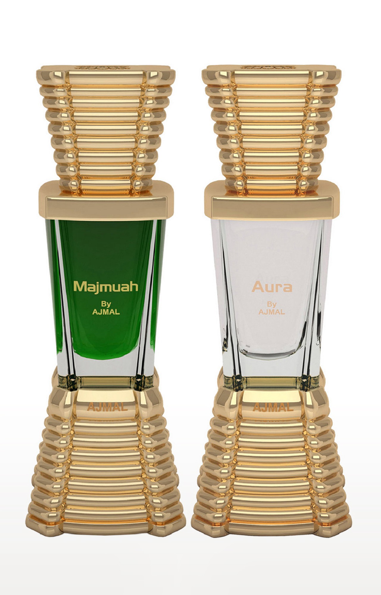 Ajmal Majmua Concentrated Perfume Oil Oriental Alcohol-free Attar 10ml for Unisex and Aura Concentrated Perfume Oil Alcohol-free Attar 10ml for Unisex