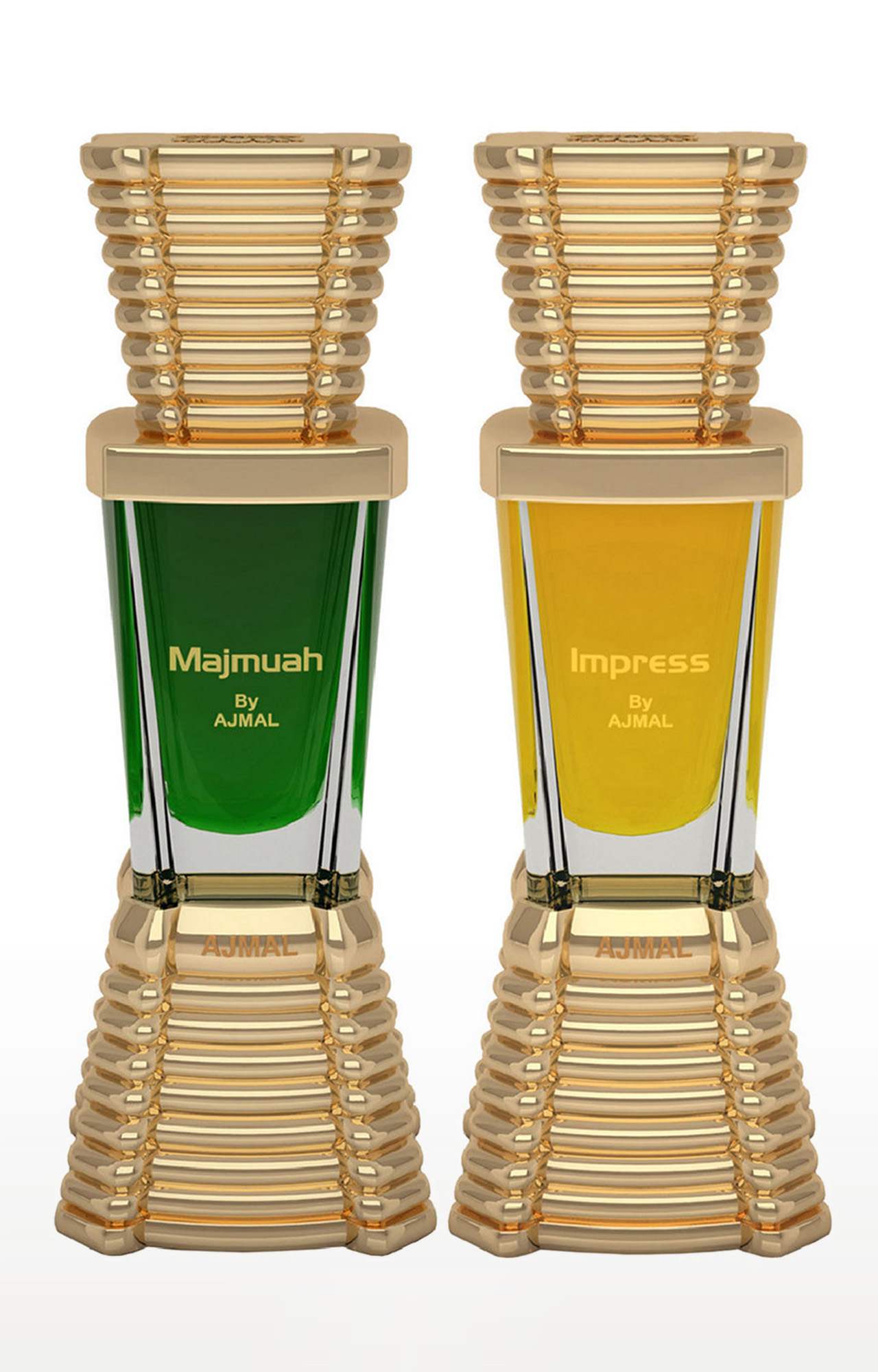 Ajmal Majmua Concentrated Perfume Oil Oriental Alcohol-free Attar 10ml for Unisex and Impress Concentrated Perfume Oil Alcohol-free Attar 10ml for Men