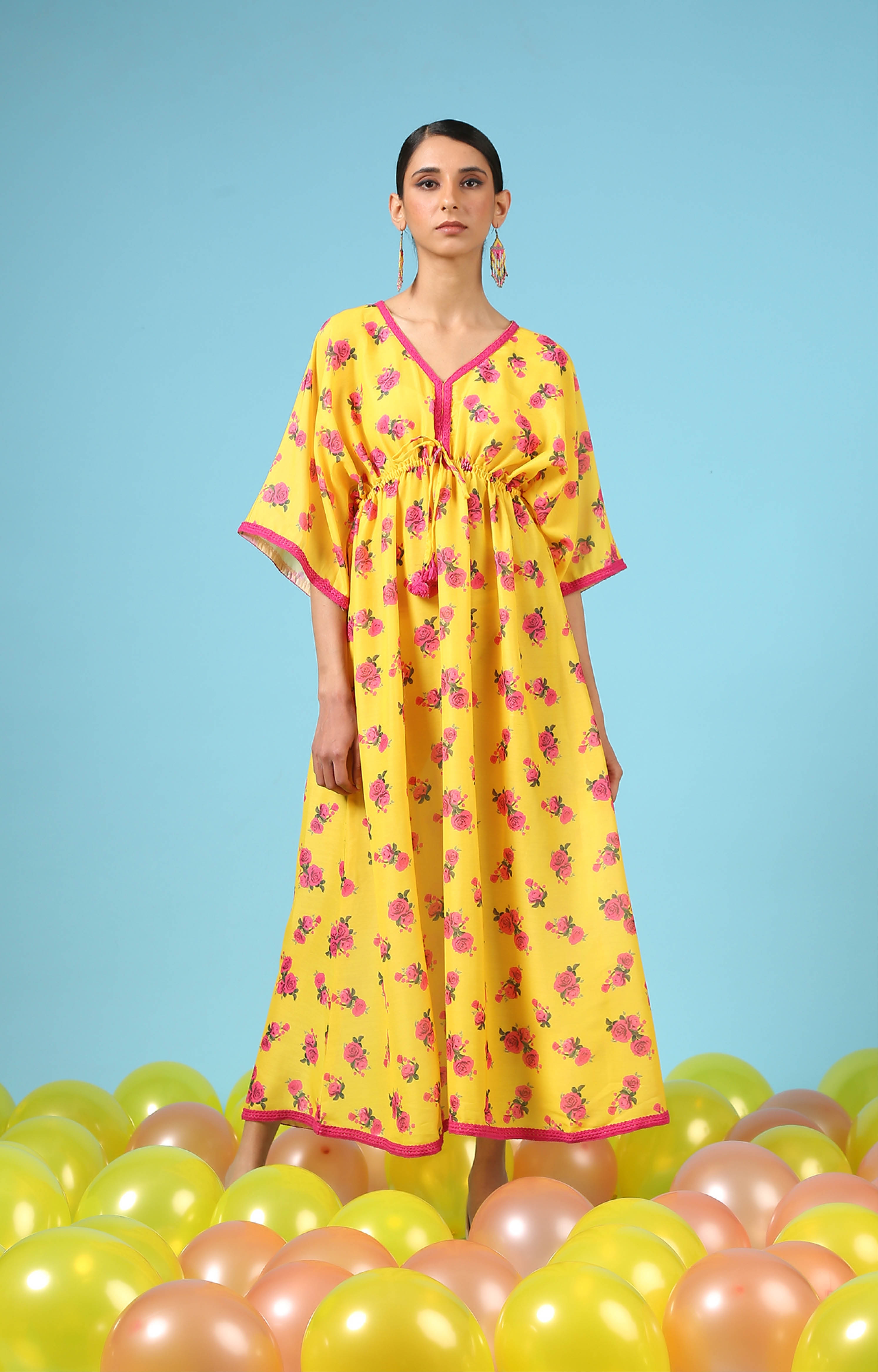 Rose Sunshine Kimono Dress