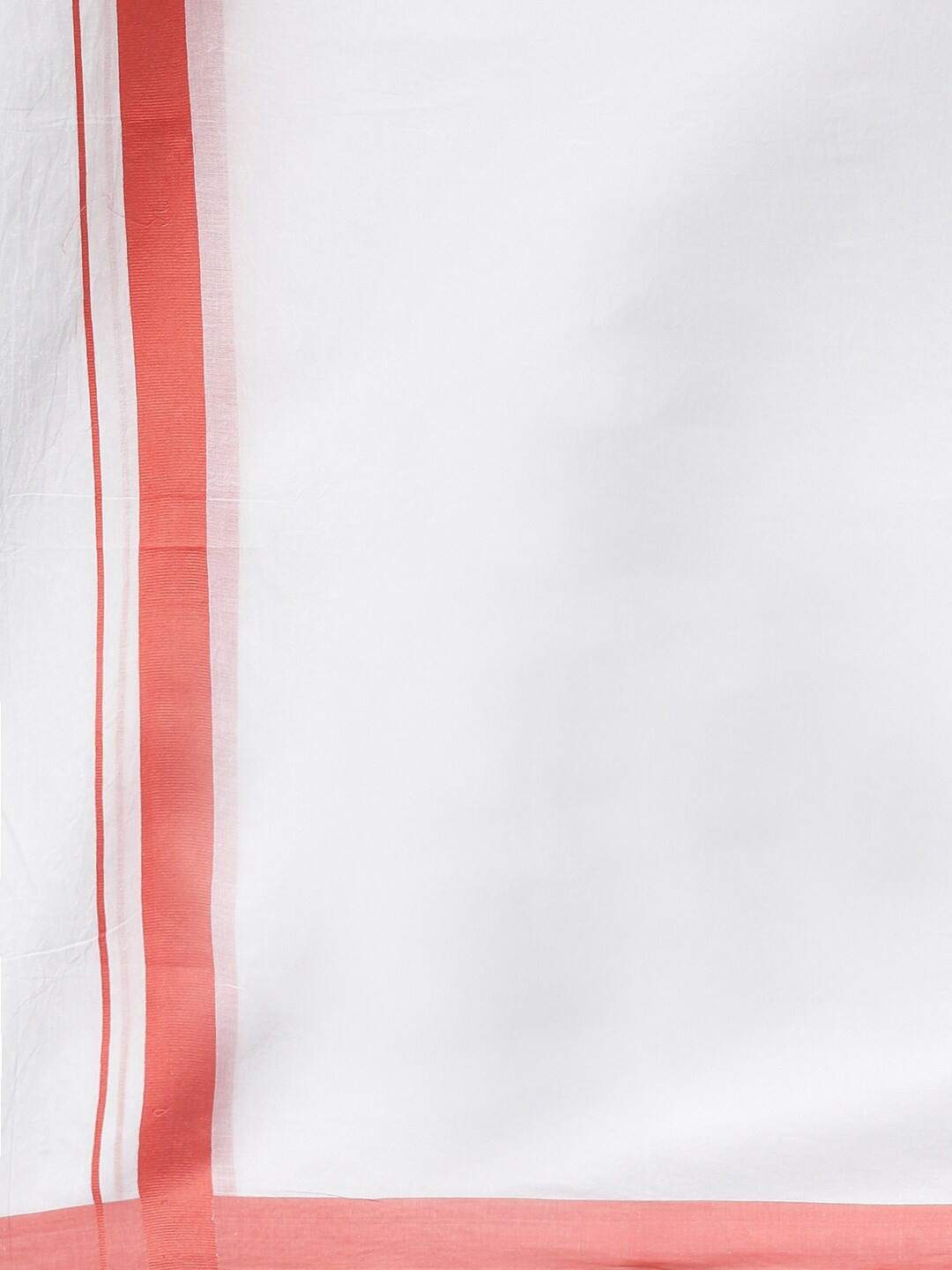 RAMRAJ COTTON Men White Solid Pure Cotton Dhoti