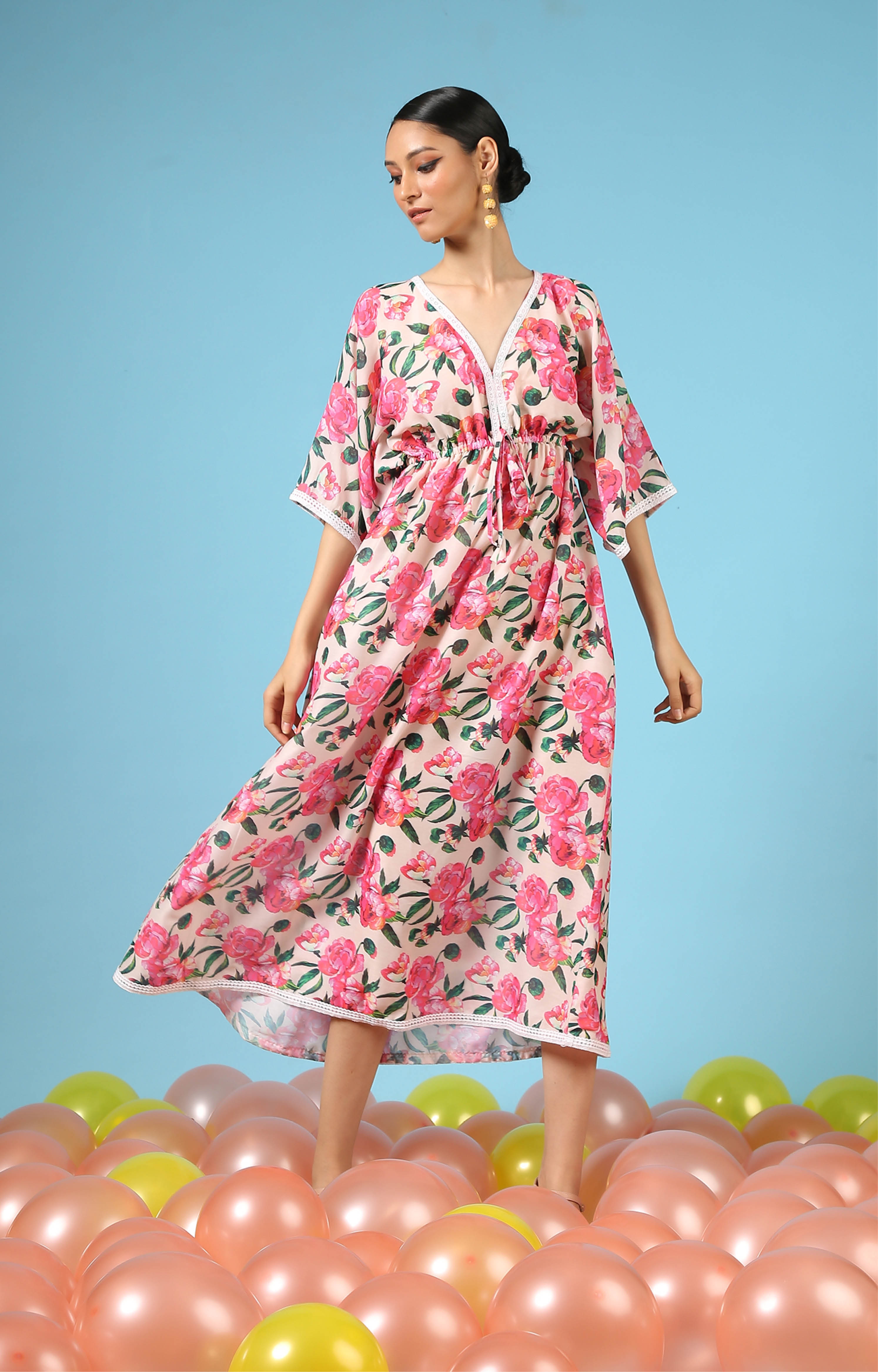 Rose Garden Kimono Dress