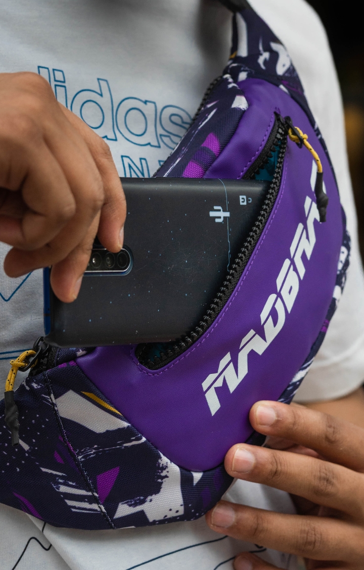 Unisex Purple Pikasso Backpack
