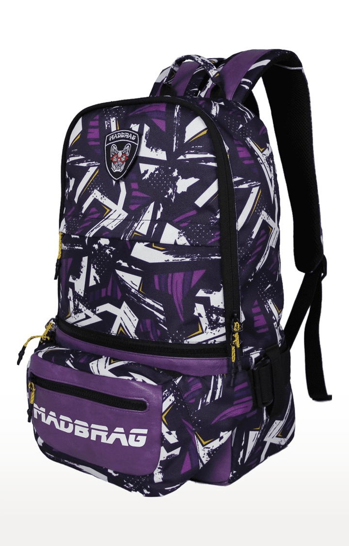 MADBRAG | Unisex Purple Pikasso Backpack