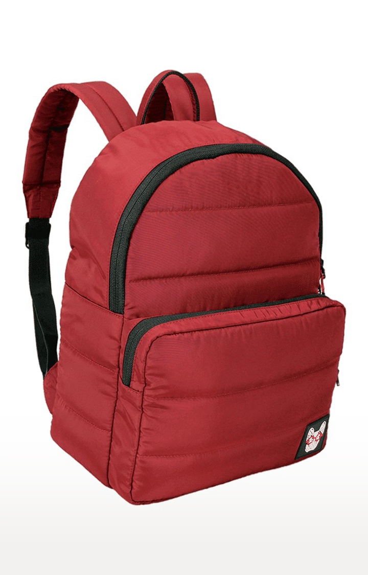 Unisex Red Puffer Cabernet Backpack