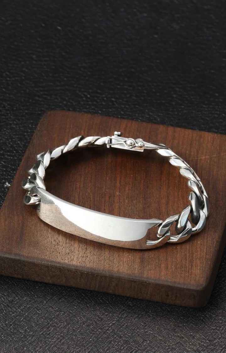 Personalised Men's Stainless Steel ID Bracelet | Lisa Angel