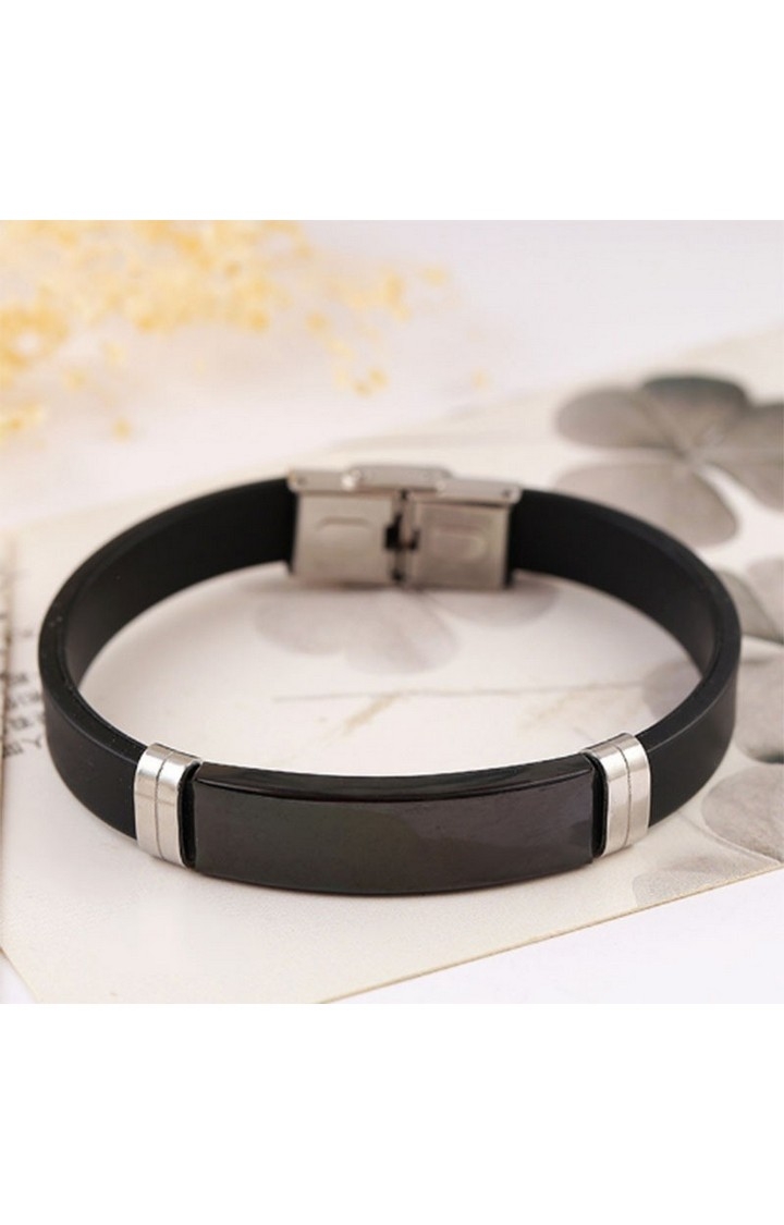 Obsidian Silver Bracelet