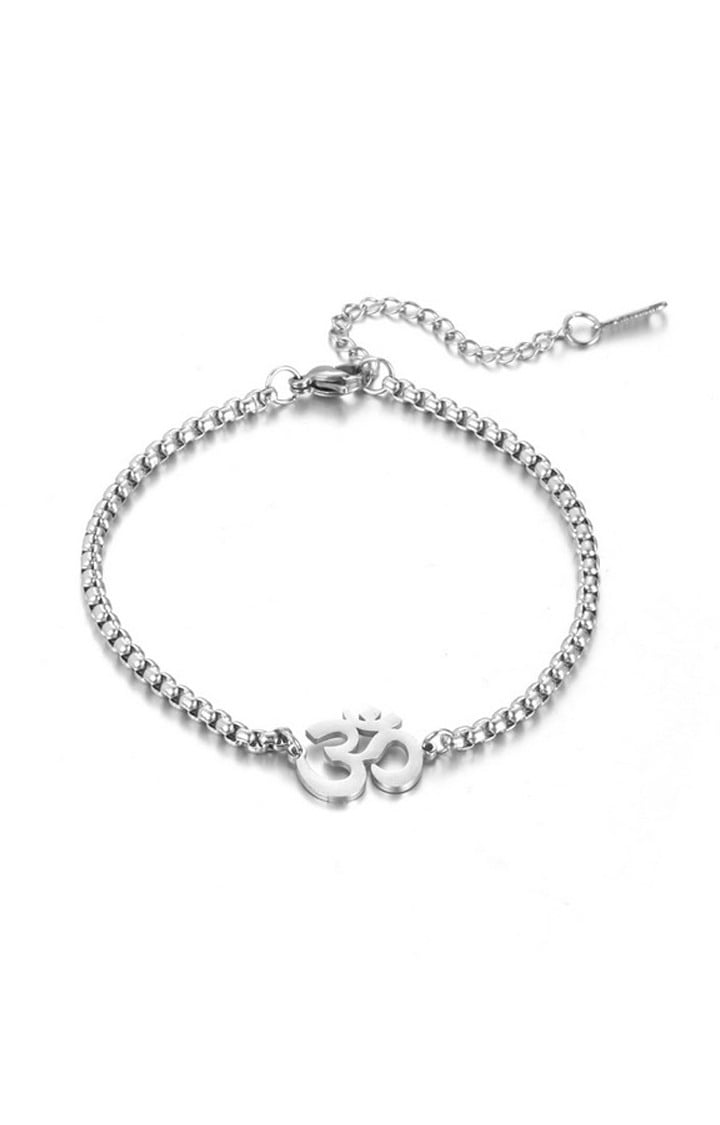 Salty | Auspicious "Om" Silver Bracelet