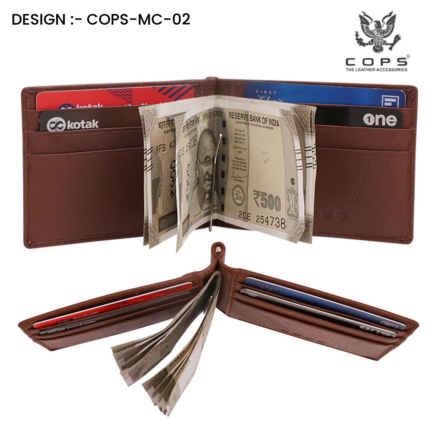 Men’s  Premium Touch Legacy Wallets - Leather Wallet by Cops
