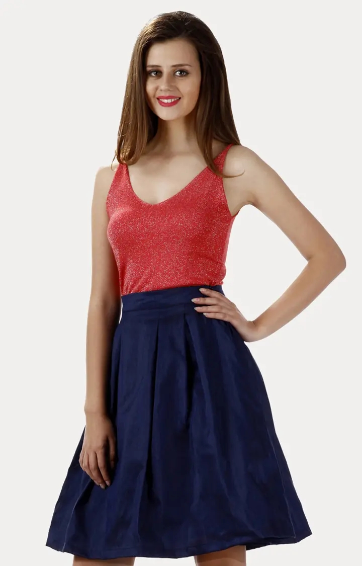 Women Coral Solid Skater Mini Skirts at Rs 519/piece | Mini Skirts in Noida  | ID: 2852924156812