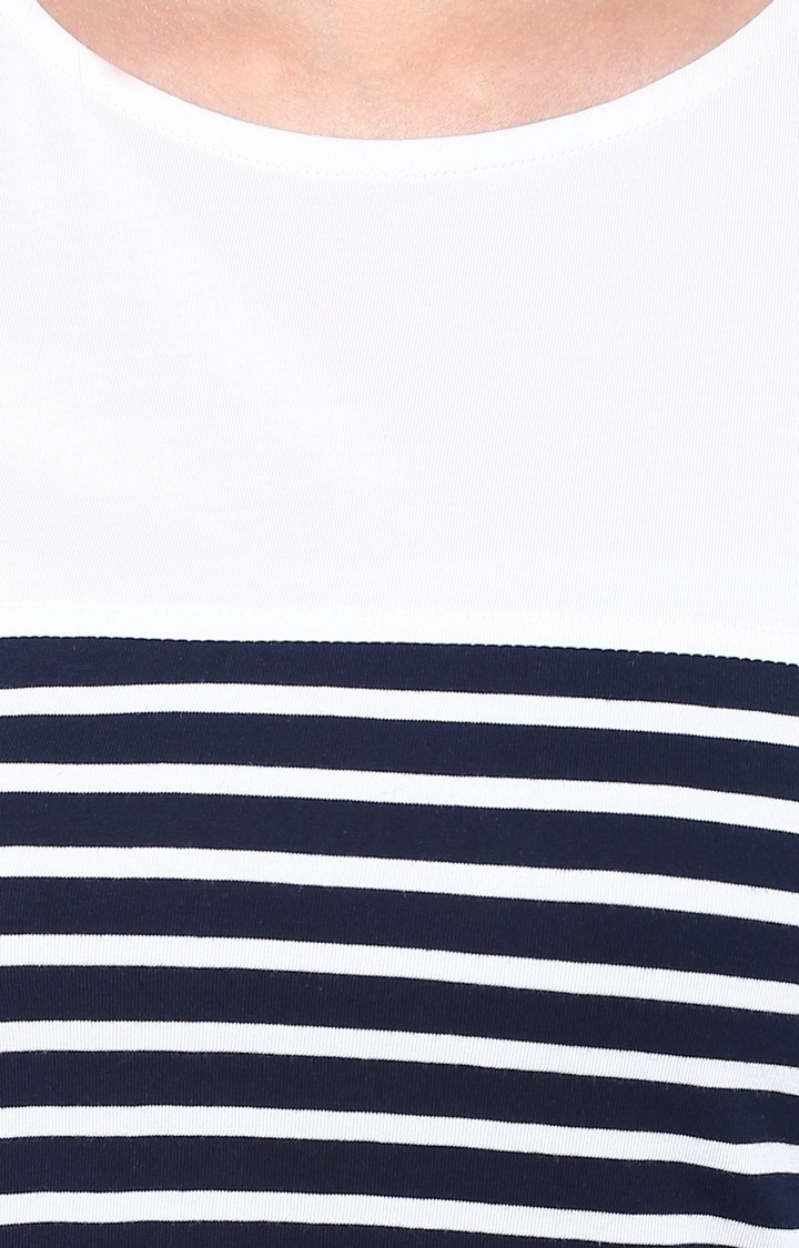 MISS CHASE | Women's Blue Striped Tops 4