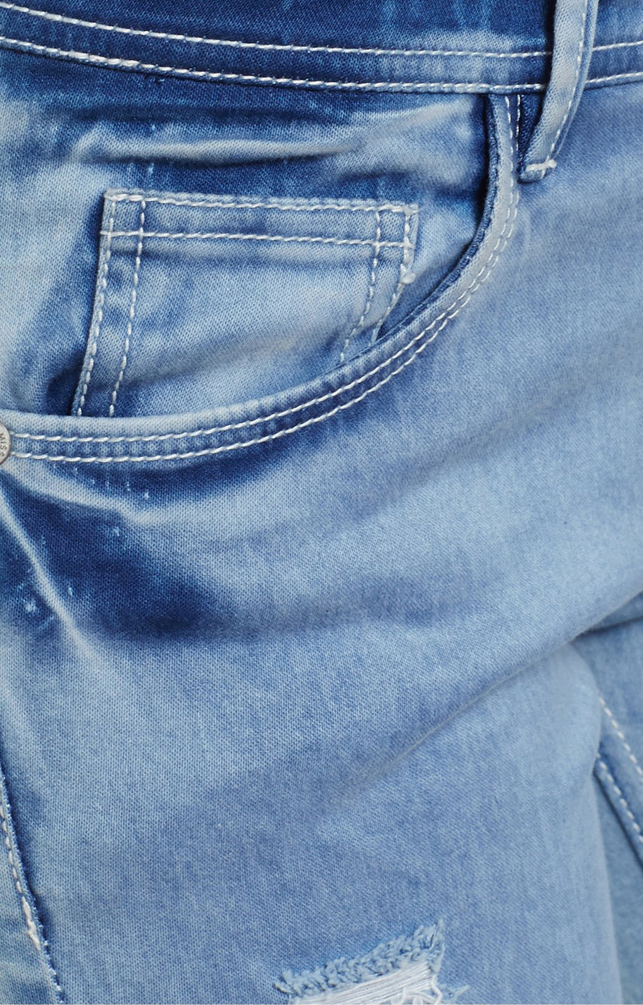 Women's Blue Solid Skinny Jeans