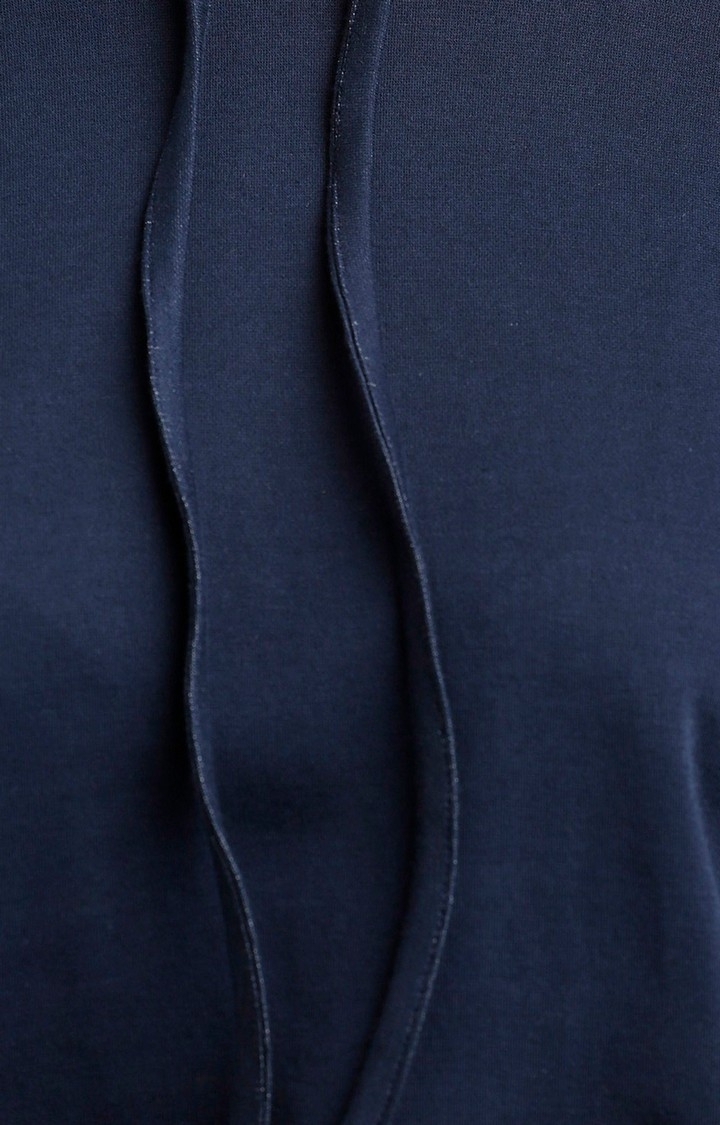 Women's Blue Cotton SolidStreetwear Crop T-Shirts