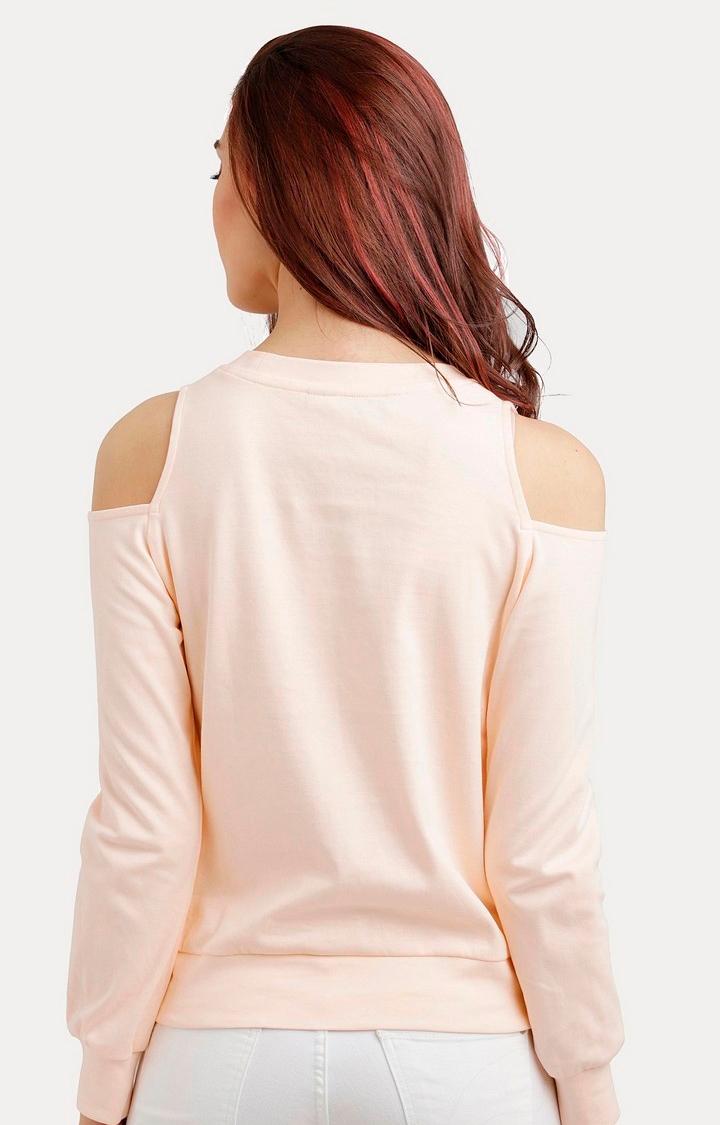Women's Pink Cotton SolidCasualwear Regular T-Shirts