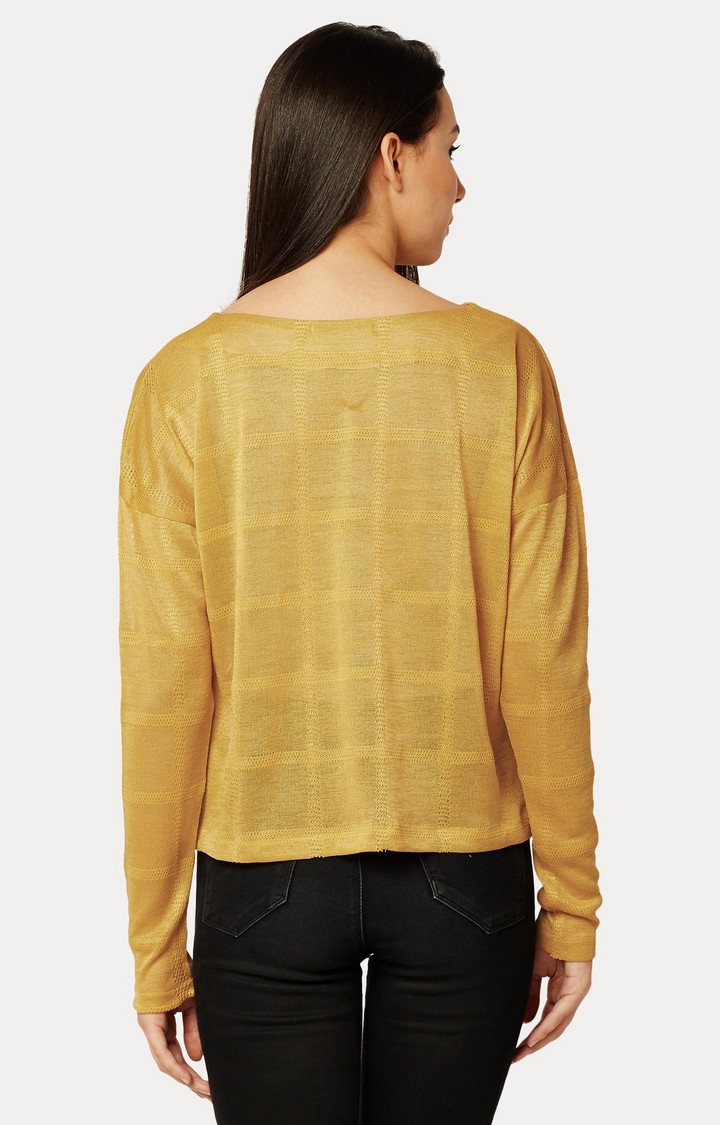 MISS CHASE | Women's Yellow Solid Tops 3