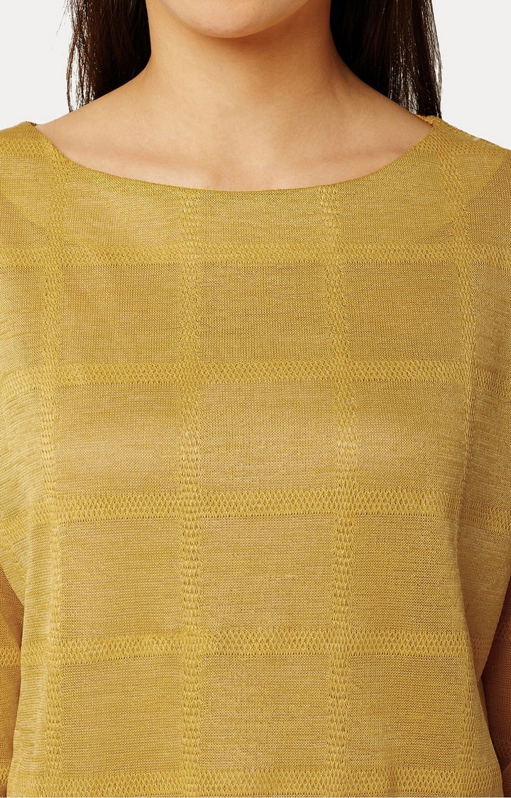 MISS CHASE | Women's Yellow Solid Tops 4