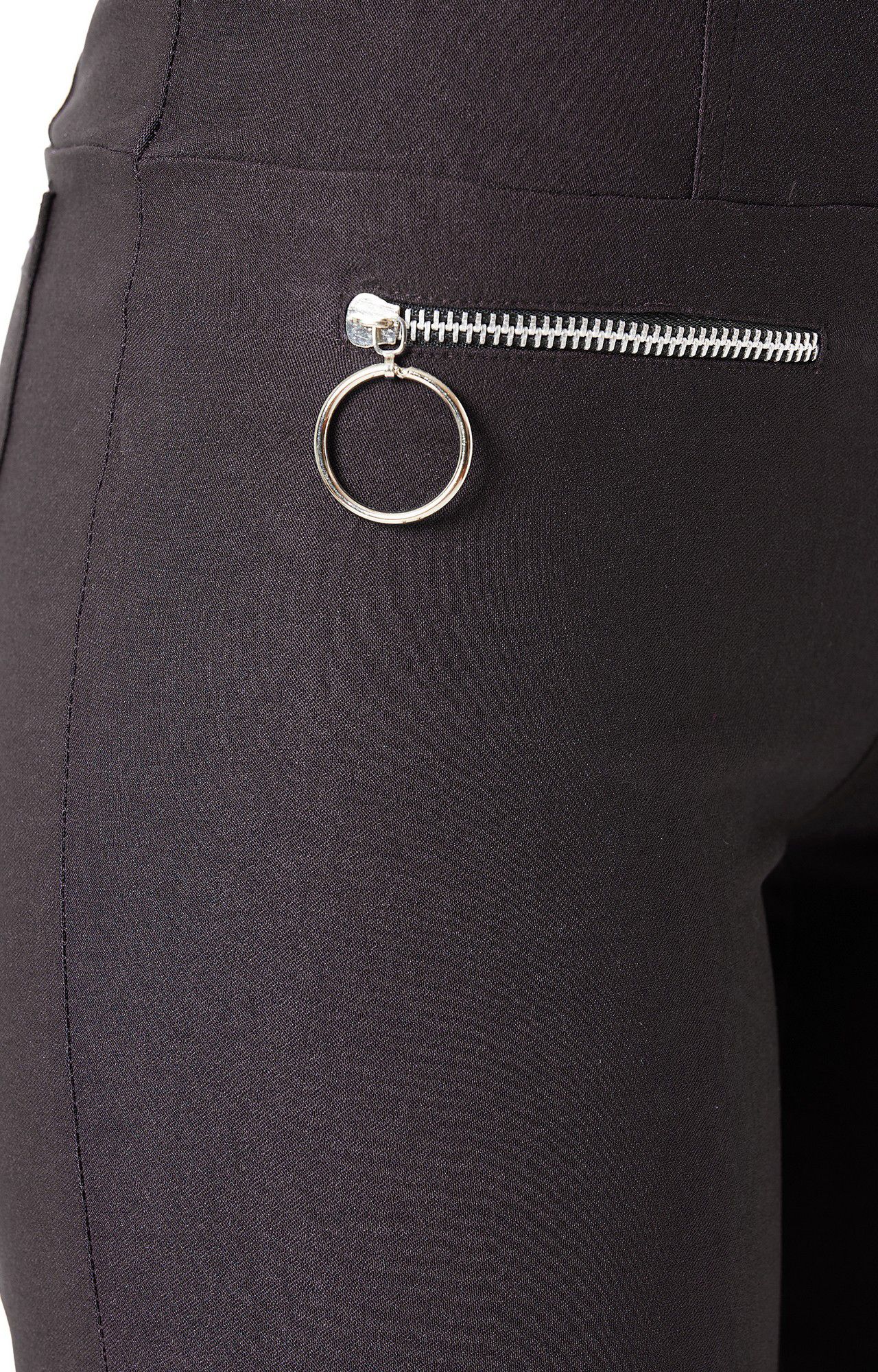 Women's Grey Solid Jeggings