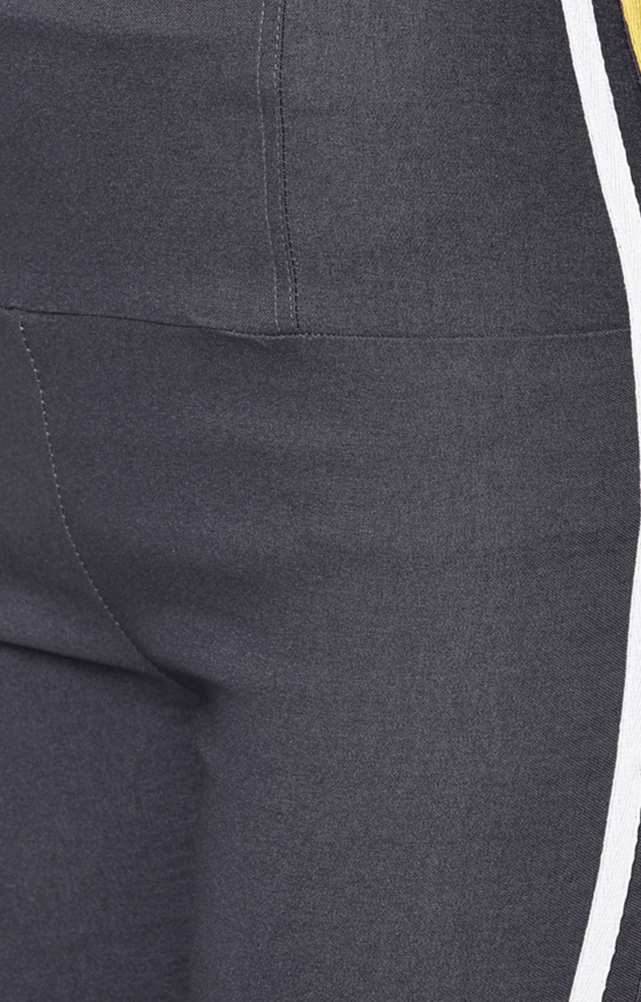 Women's Grey Solid Jeggings