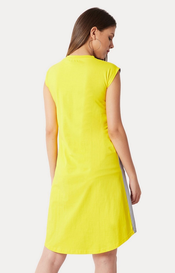 Women's Grey Cotton SolidCasualwear Shift Dress