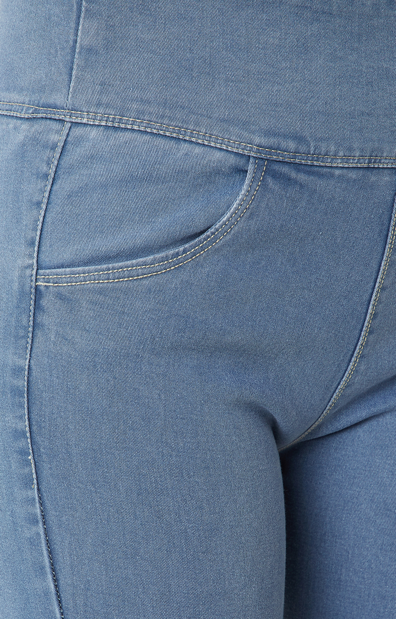 Women's Blue Solid Jeggings
