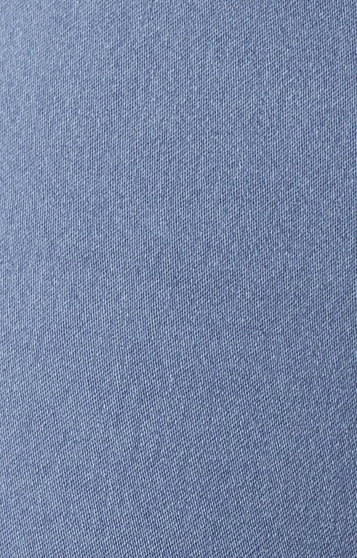 Women's Blue Solid Jeggings