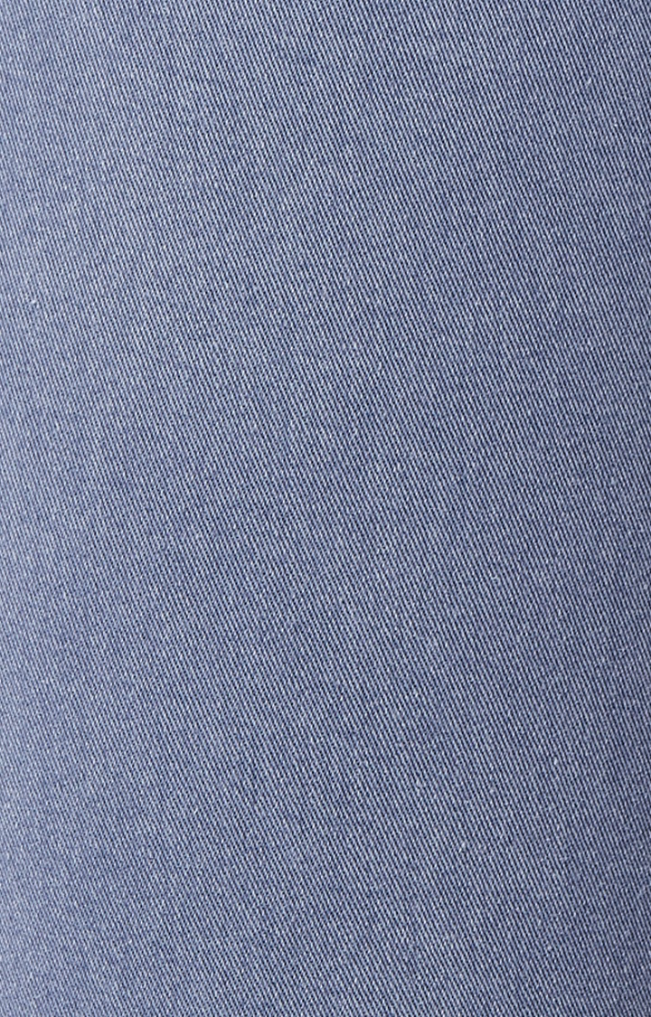 Women's Blue Solid Jeggings