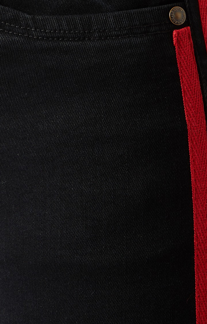 Women's Black Solid Skinny Jeans