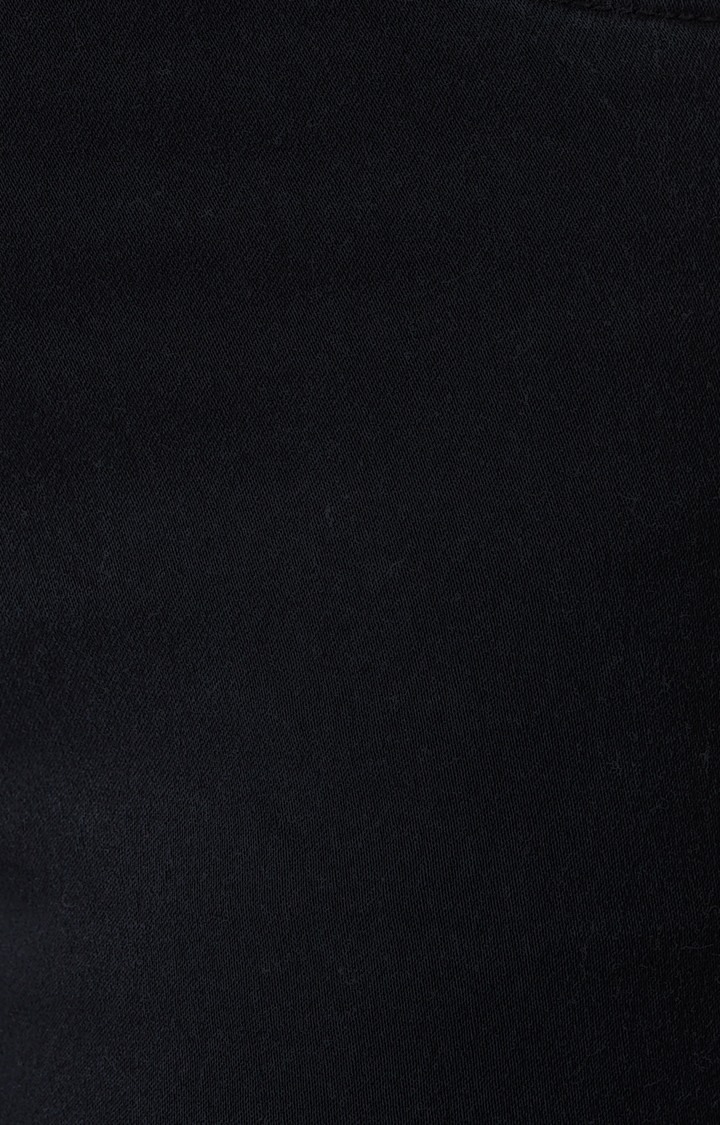 Women's Black Solid Skinny Jeans