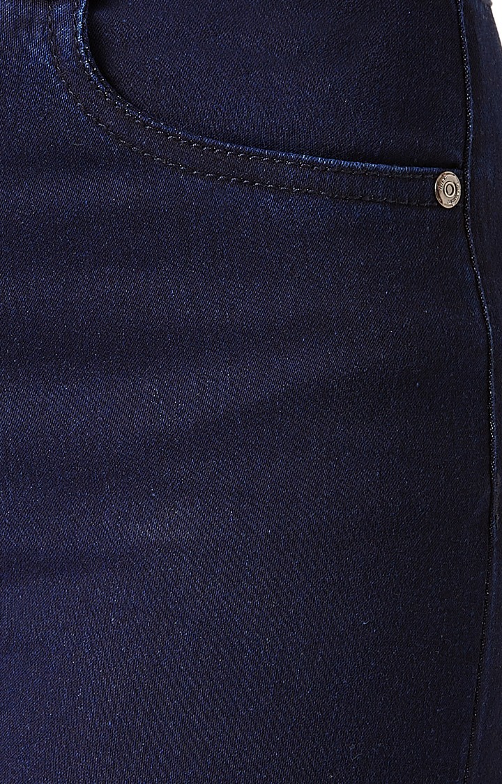 Women's Blue Ripped Ripped Jeans