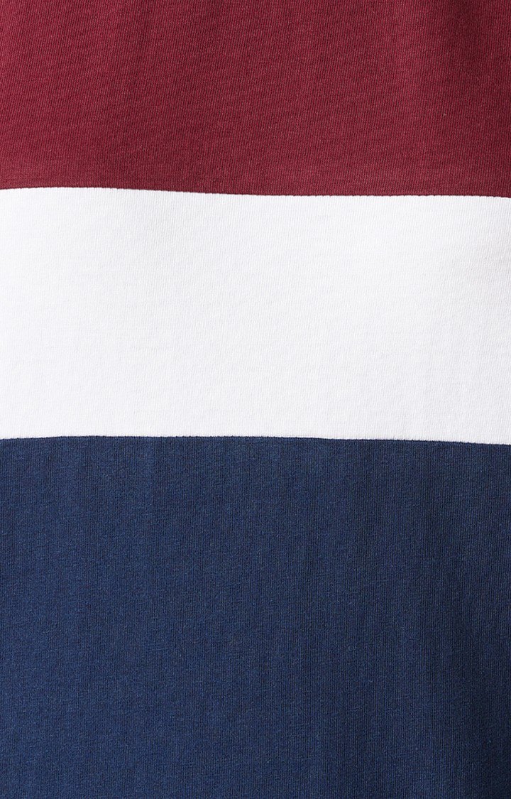Women's Blue Cotton StripedCasualwear Sweatshirts
